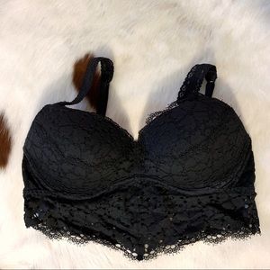 VS PINK Black Lace Bralette LIKE NEW!